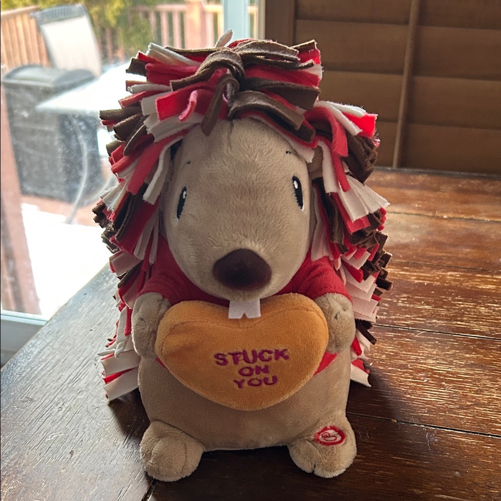 Cute Hedgehog Plush with Heart